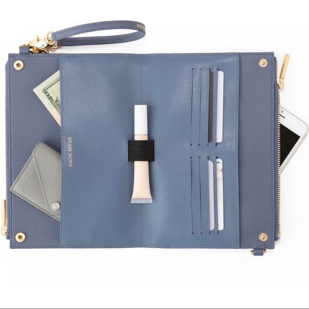 *NWOT* DAGNE DOVER Essentials Clutch Wallet Blue